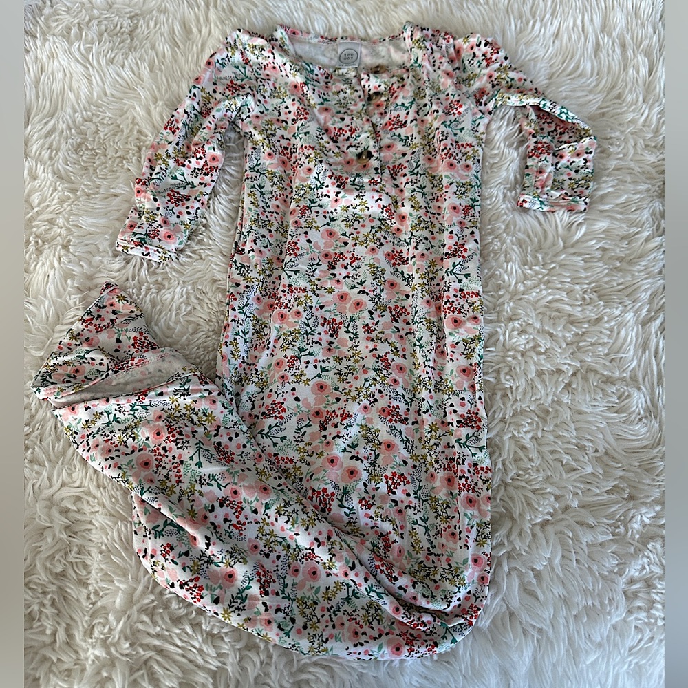 COPY - 3-6 month Lou Lou & Company Knotted Gown - Millie